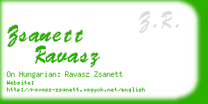 zsanett ravasz business card